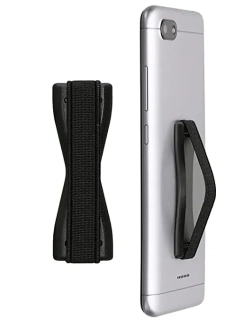 Držák na mobil na prst - KW Mobile KW4125601 - samolepící držák na mobil - černý