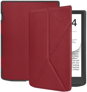 ARMORI STANDER S189, pouzdro se stojánkem Origami pro Pocketbook 743 G/C/K3 (InkPad4, Color 2, Color 3) - červené